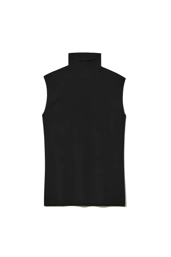 LISSE SLEEVELESS TOP [BLACK]