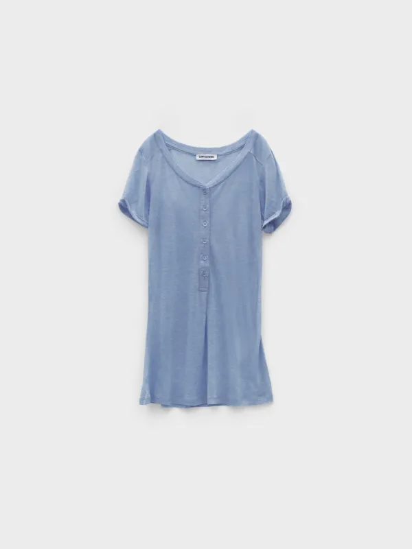 Button-Up Jersey Long T-Shirt_Blue