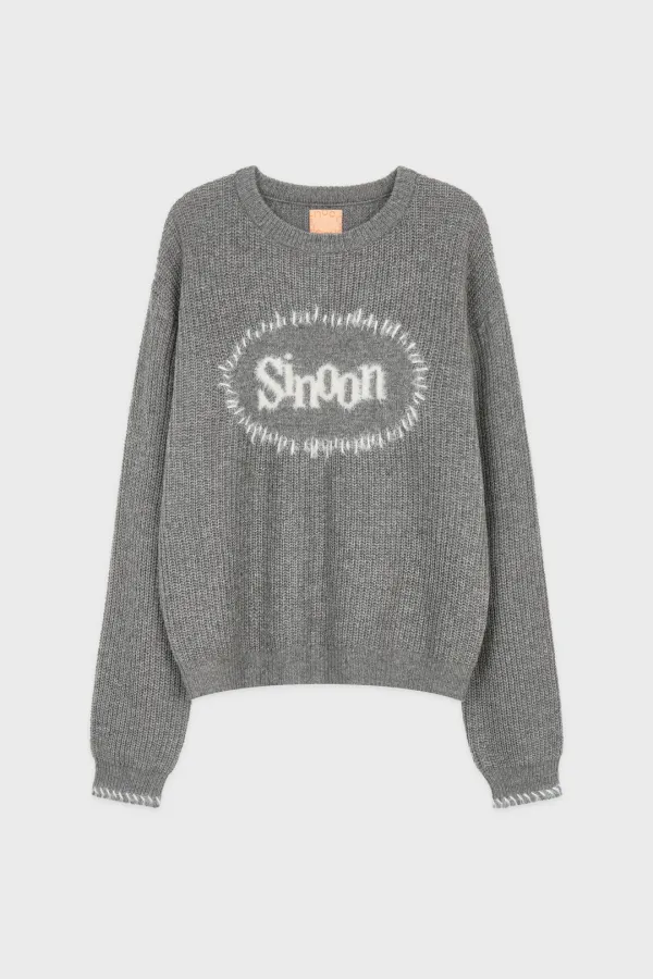 Sinoon Logo Knit (Melange Grey)