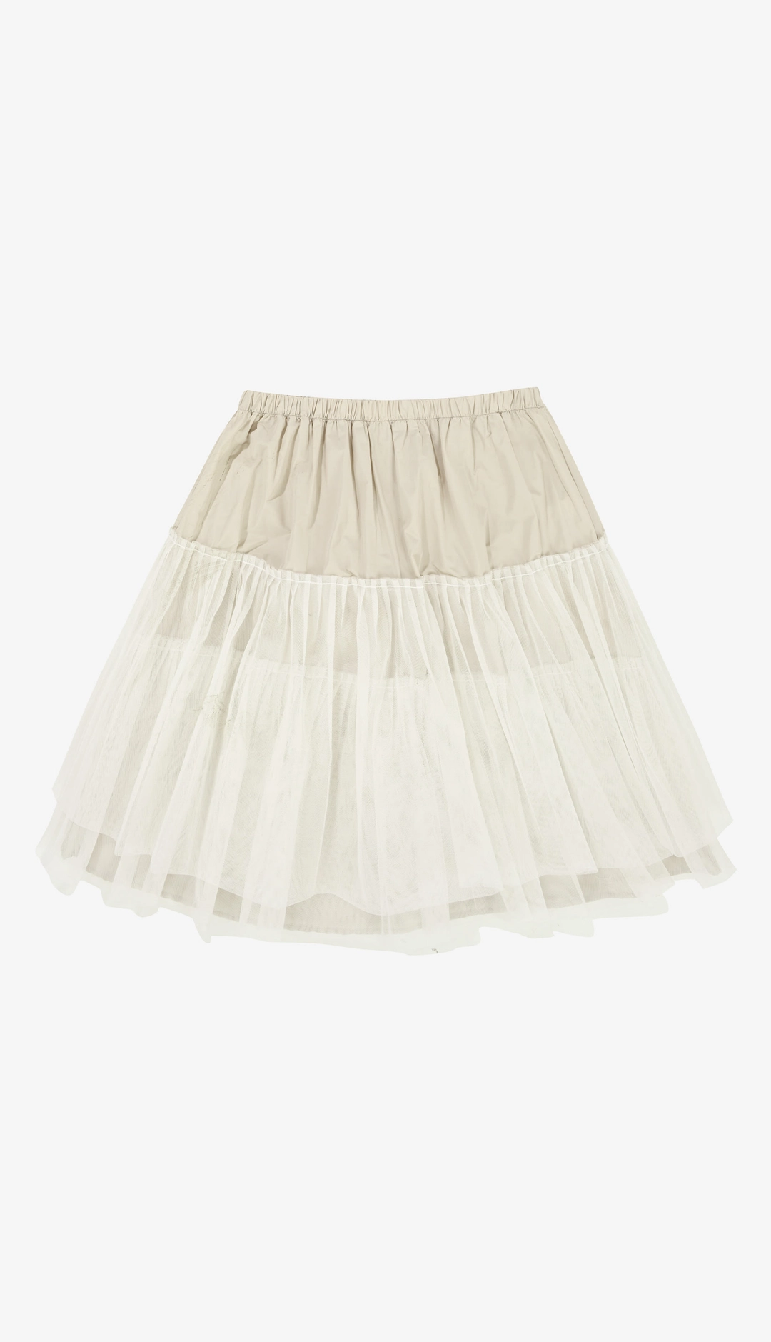 노컨텐츠 246. Mesh Flare SK _ Ivory 상품 이미지 1