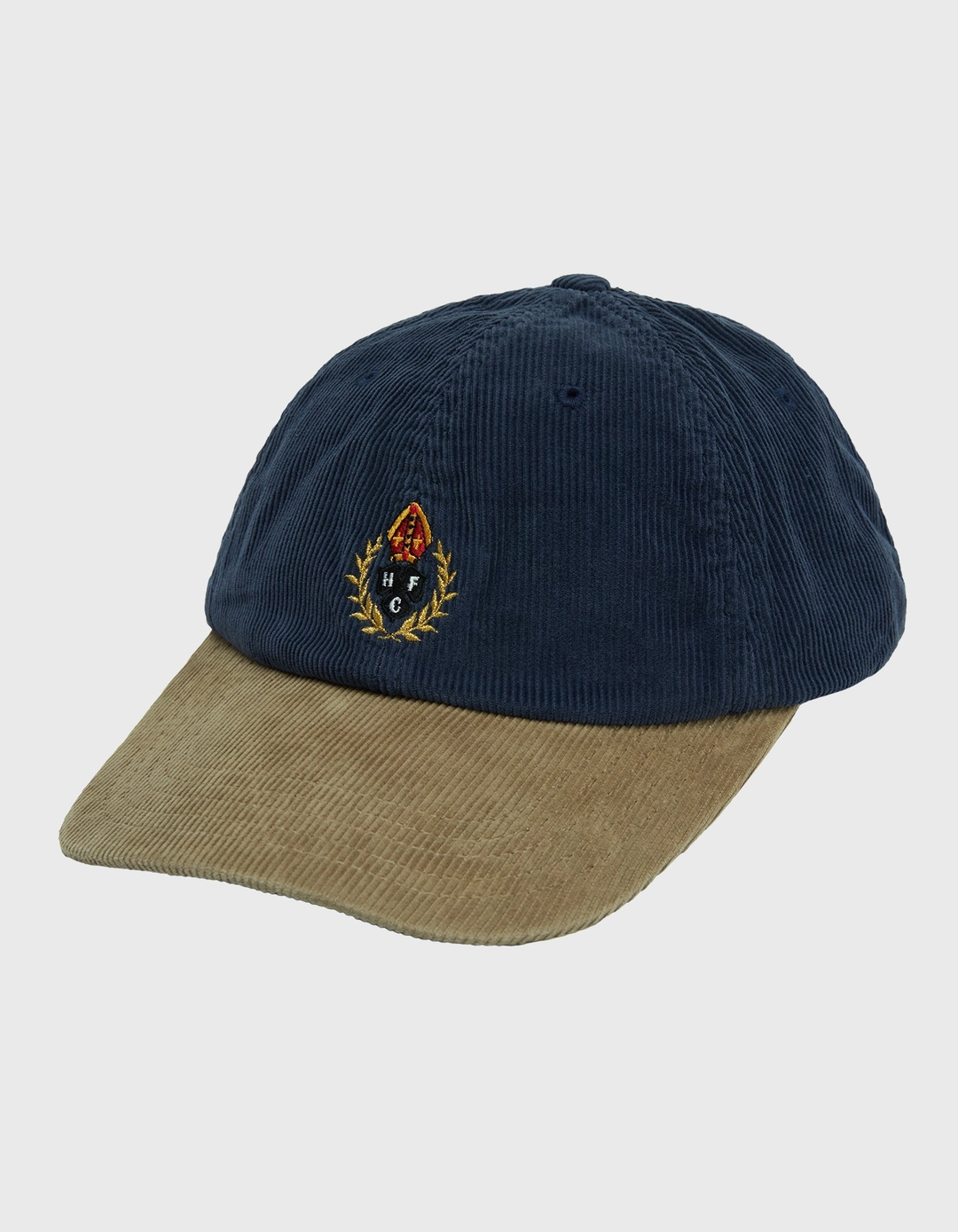 헤리티지플로스 CREST WASHED CORDUROY CAP / Navy-Beige 상품 이미지 1