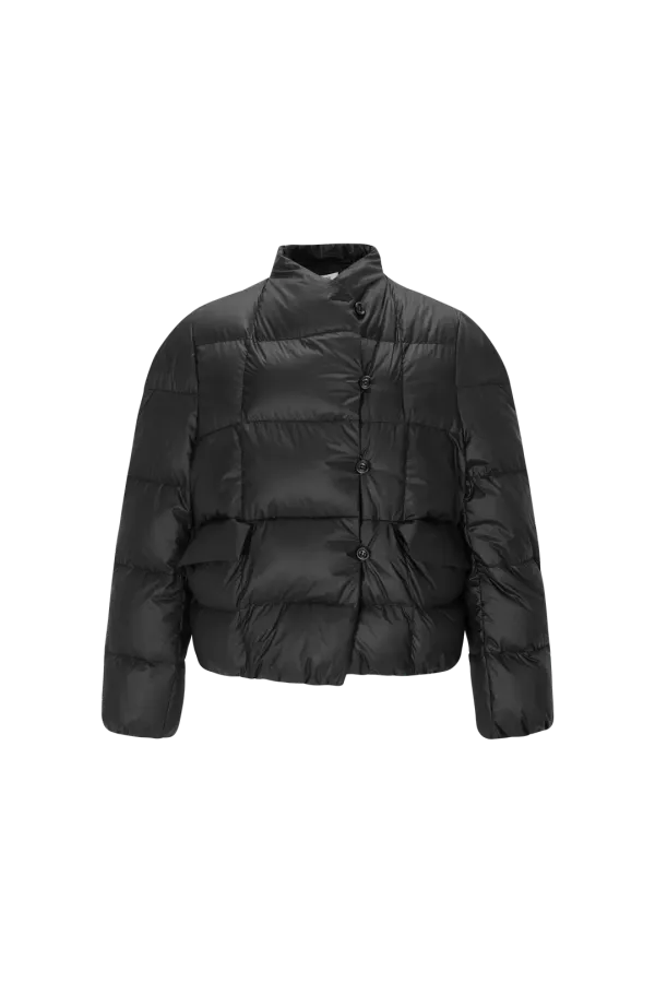 Double breast goose down jacket_black