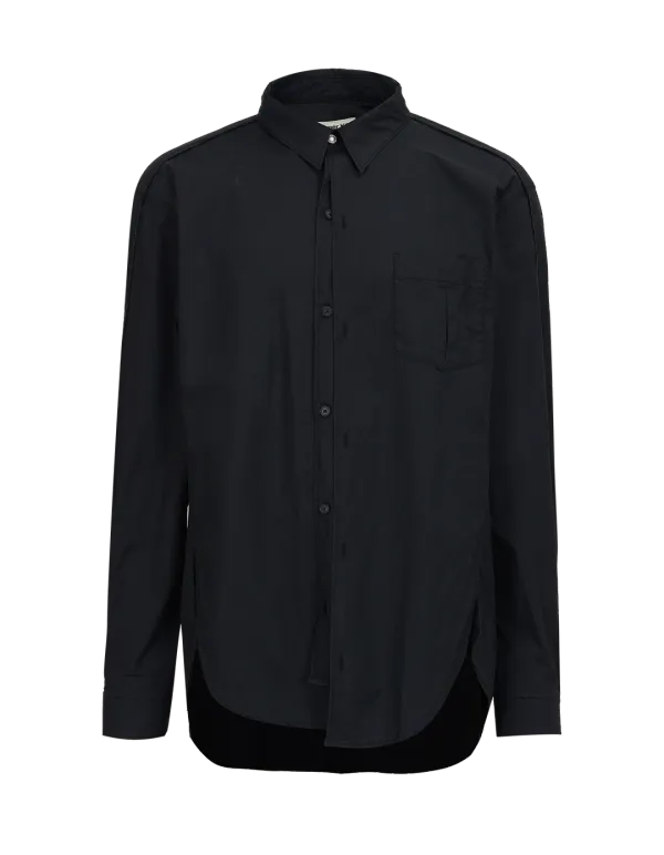 DOUBLE FRONT SHIRT_BLACK
