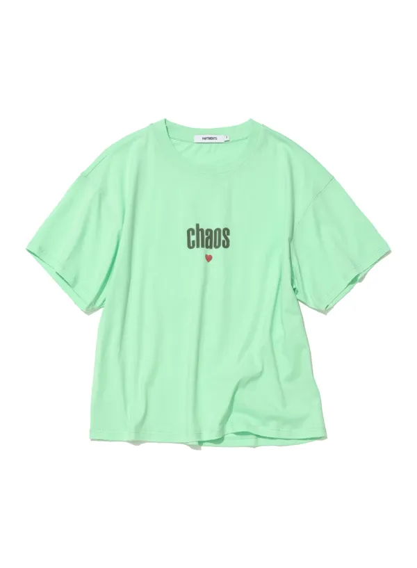 [WOMEN] POSITIVE CHAOS PRINTED TEE_APPLE MINT
