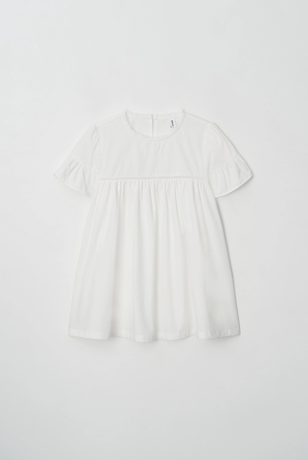 브렌다 브렌든 renee shirring blouse - white 상품 이미지 1