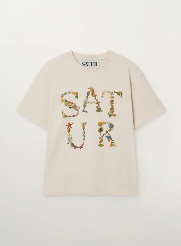 Marin Collage Graphic T-Shirt - Cream