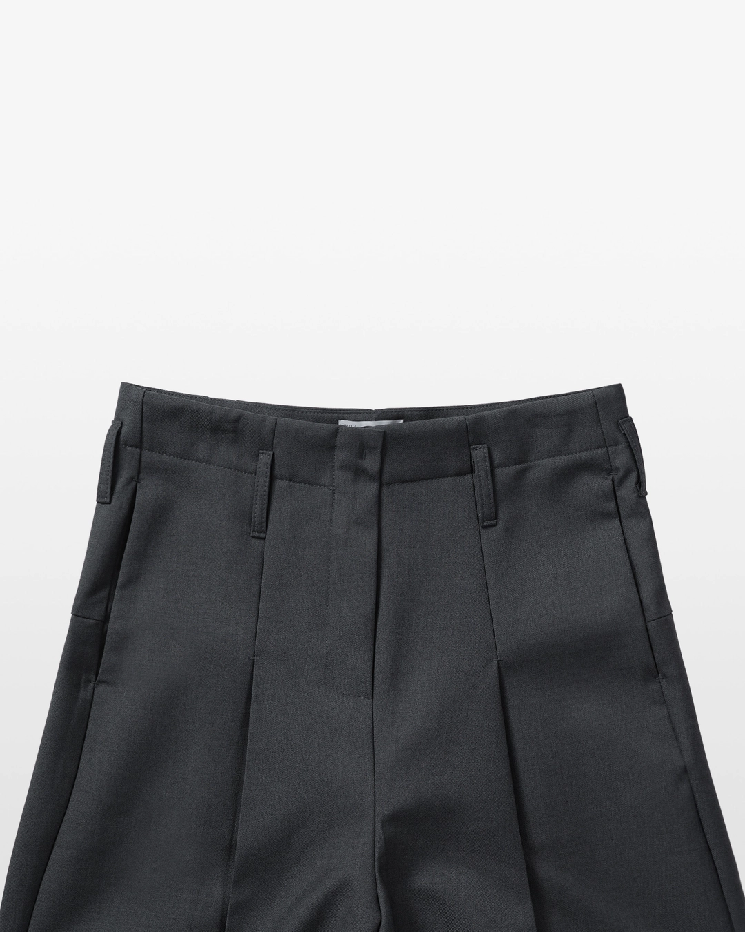 킴서울 STRUCTURED PINTUCK SLACKS (CHARCOAL) 상품 이미지 2