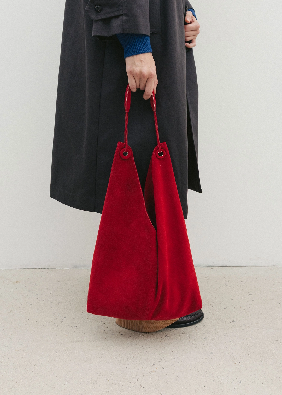 더라이 Suede Hobo Bag(Red) 상품 이미지 2