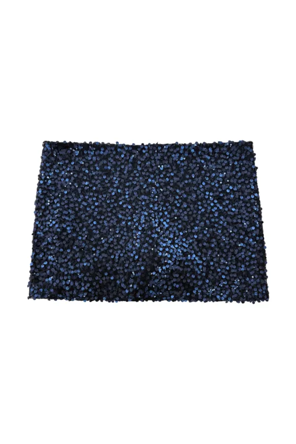 SPANGLE SKIRT PANTS (BLUE)
