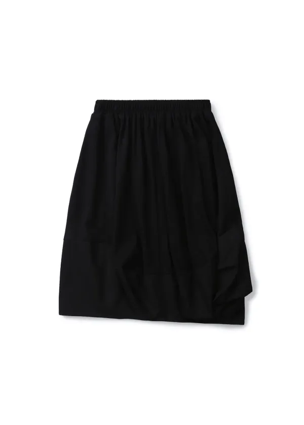 VOLUME JERSEY SKIRT (BLACK)