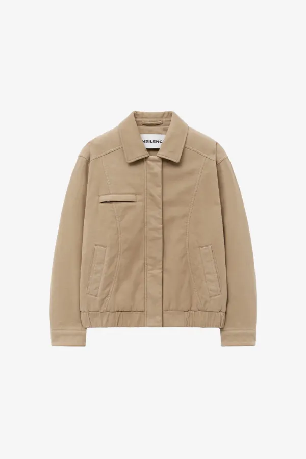워시드 몰스킨 점퍼 BEIGE