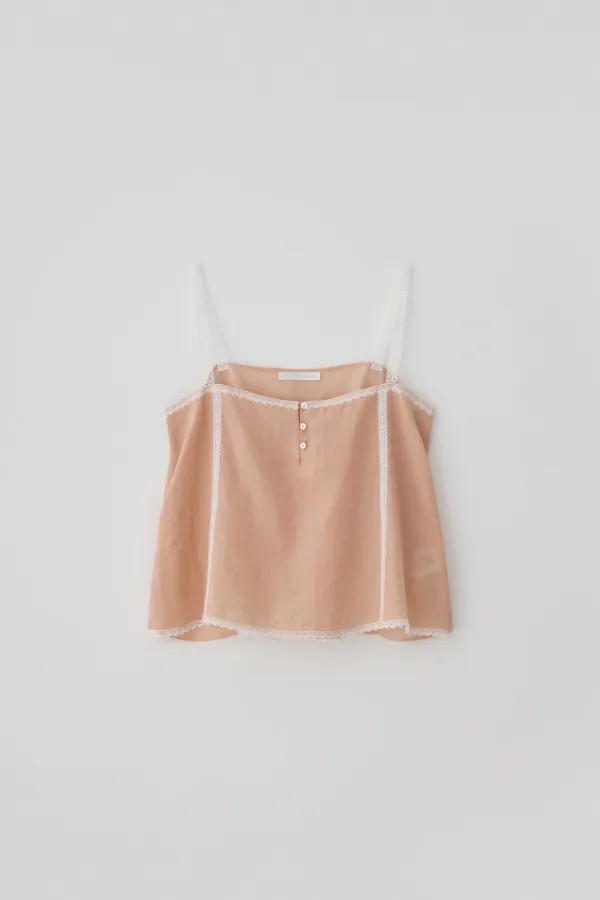 T/T Sorbet trim camisole (peach)