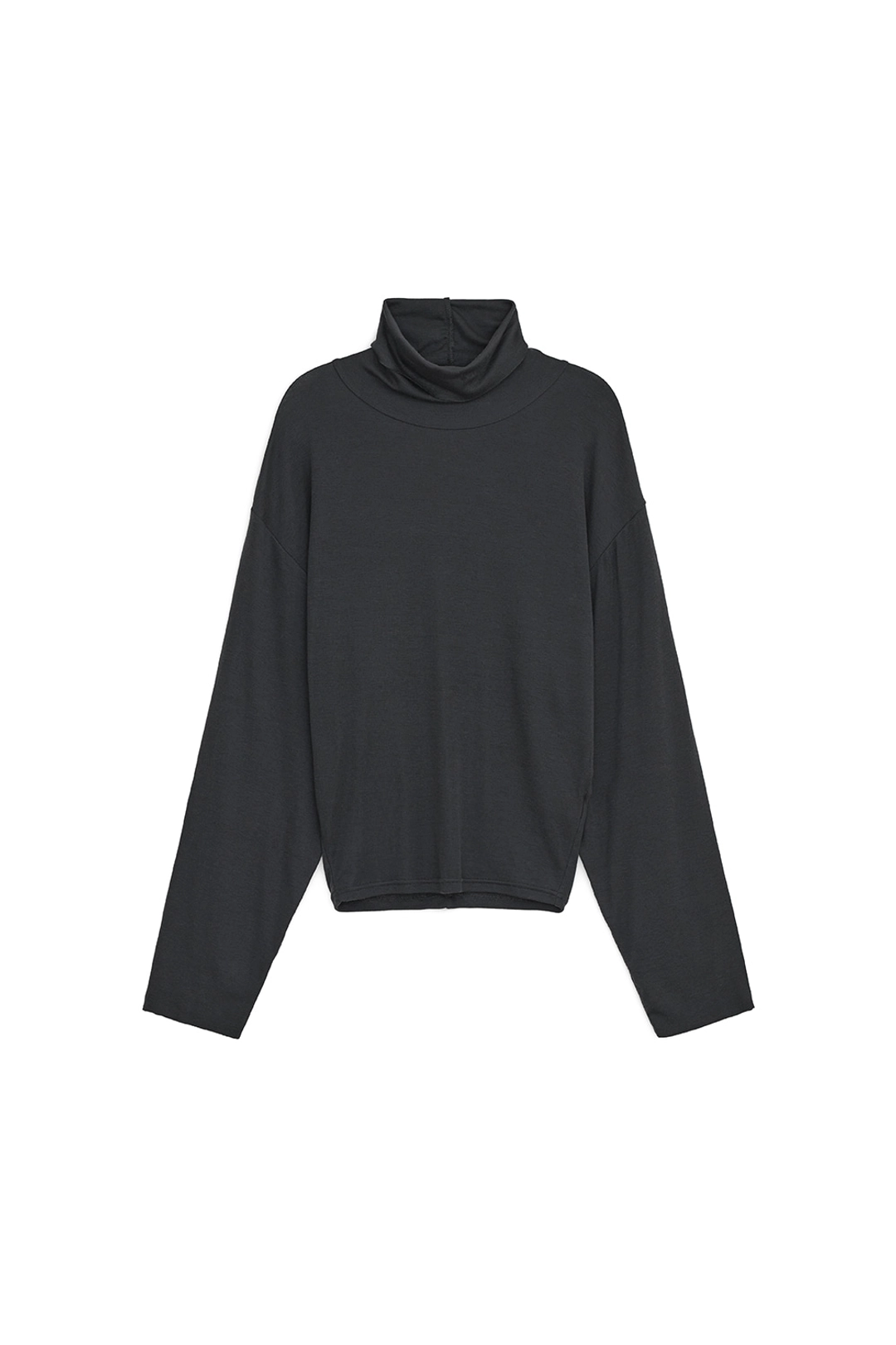 썬번프로젝트 WOOL TURTLE NECK LONG SLEEVE TOP, CHARCOAL 상품 이미지 1