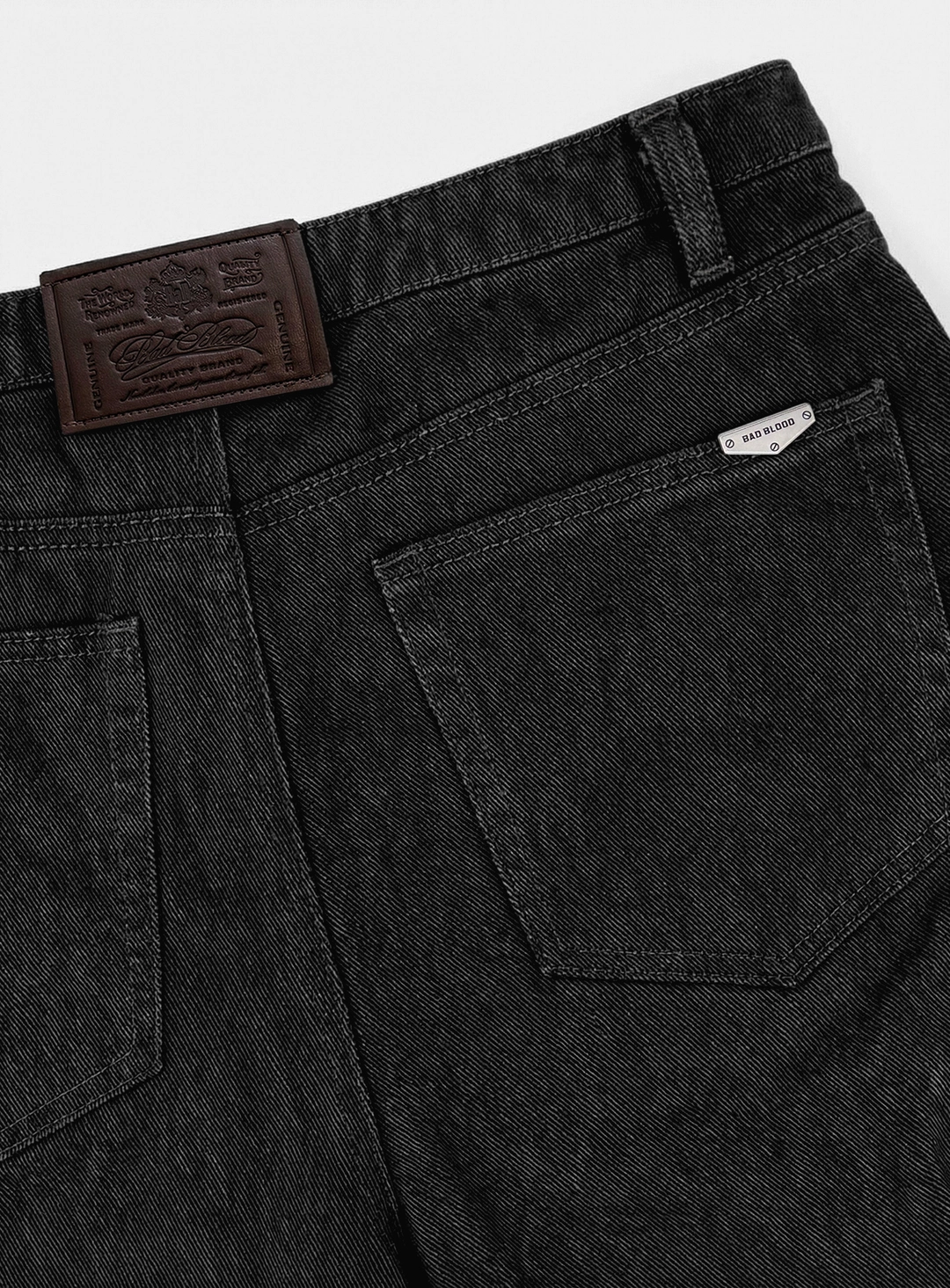 배드블러드 [w-pts26-044] 701 Semi Curved Pants - Charcoal 상품 이미지 3