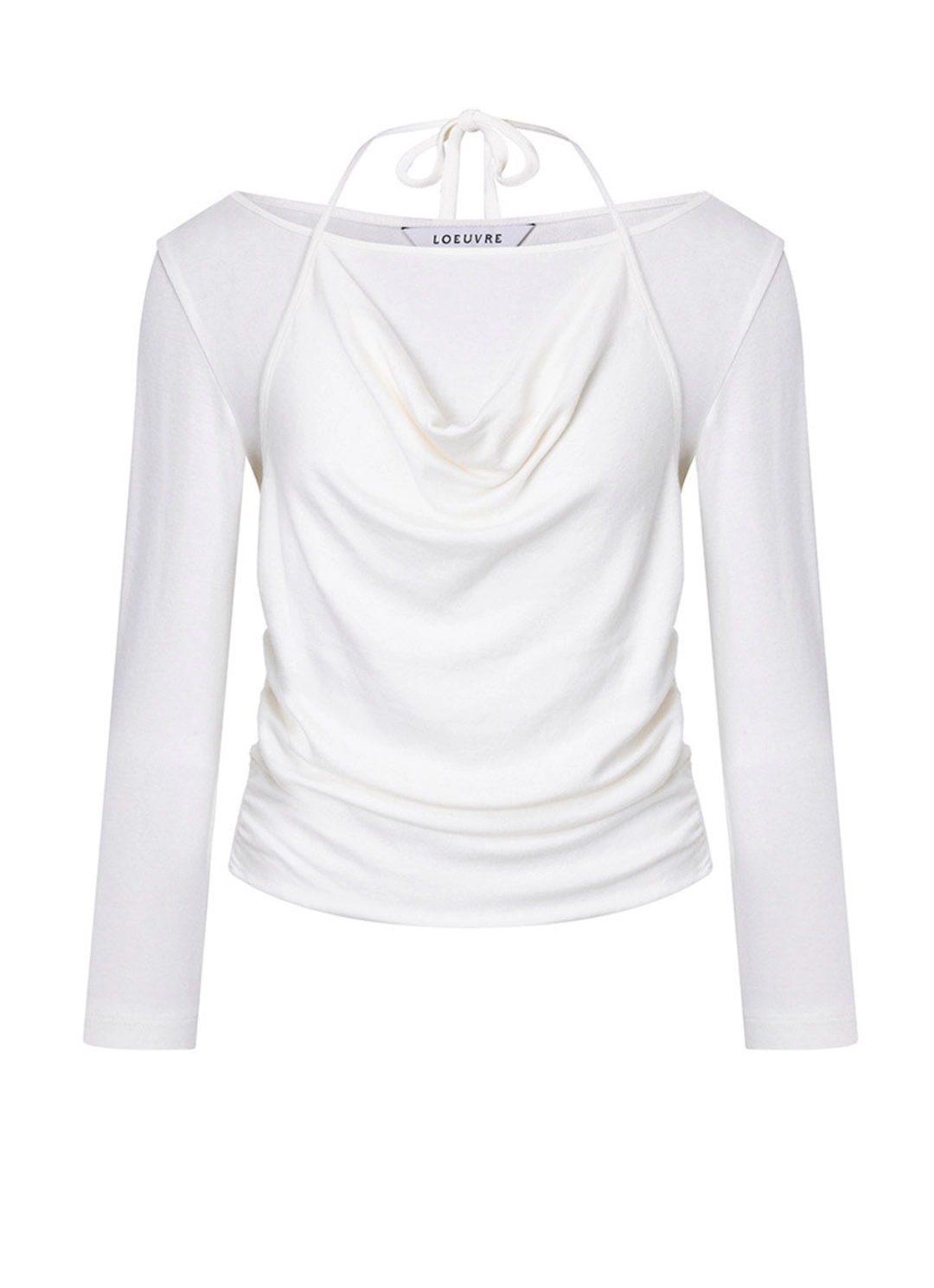 루에브르 Cowl Halter Layered Jersey Top SW6XE343_3color 상품 이미지 3
