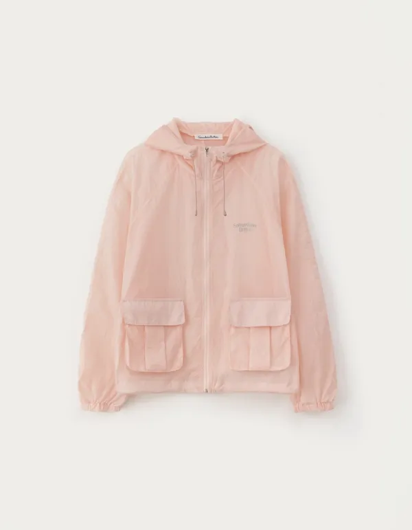 Aki Sheer Windbreaker - Light Pink