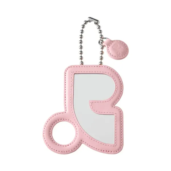 MIRROR CARD HOLDER KEYRING - PINK