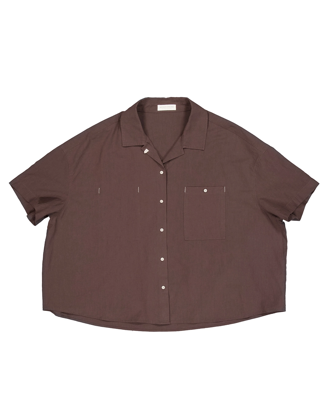 모노크롬 yona button half shirt (2color) 상품 이미지 1