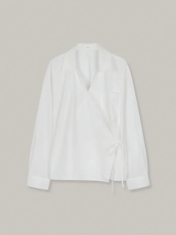 drapery tie shirt (ivory)