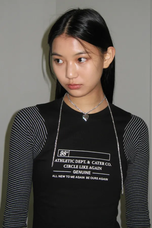 Stripe Raglan Long Sleeve (Black)