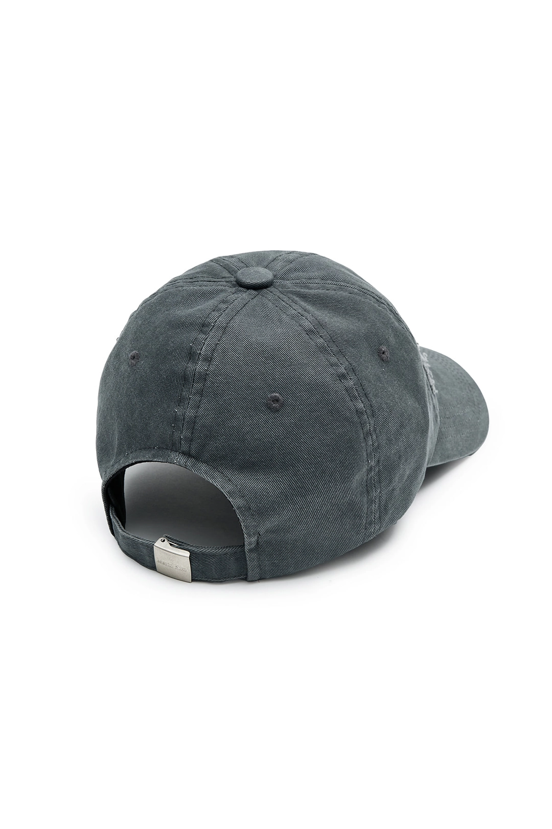 마뗑킴 ROUGH CUT APPLIQUE BALL CAP IN GREY 상품 이미지 3