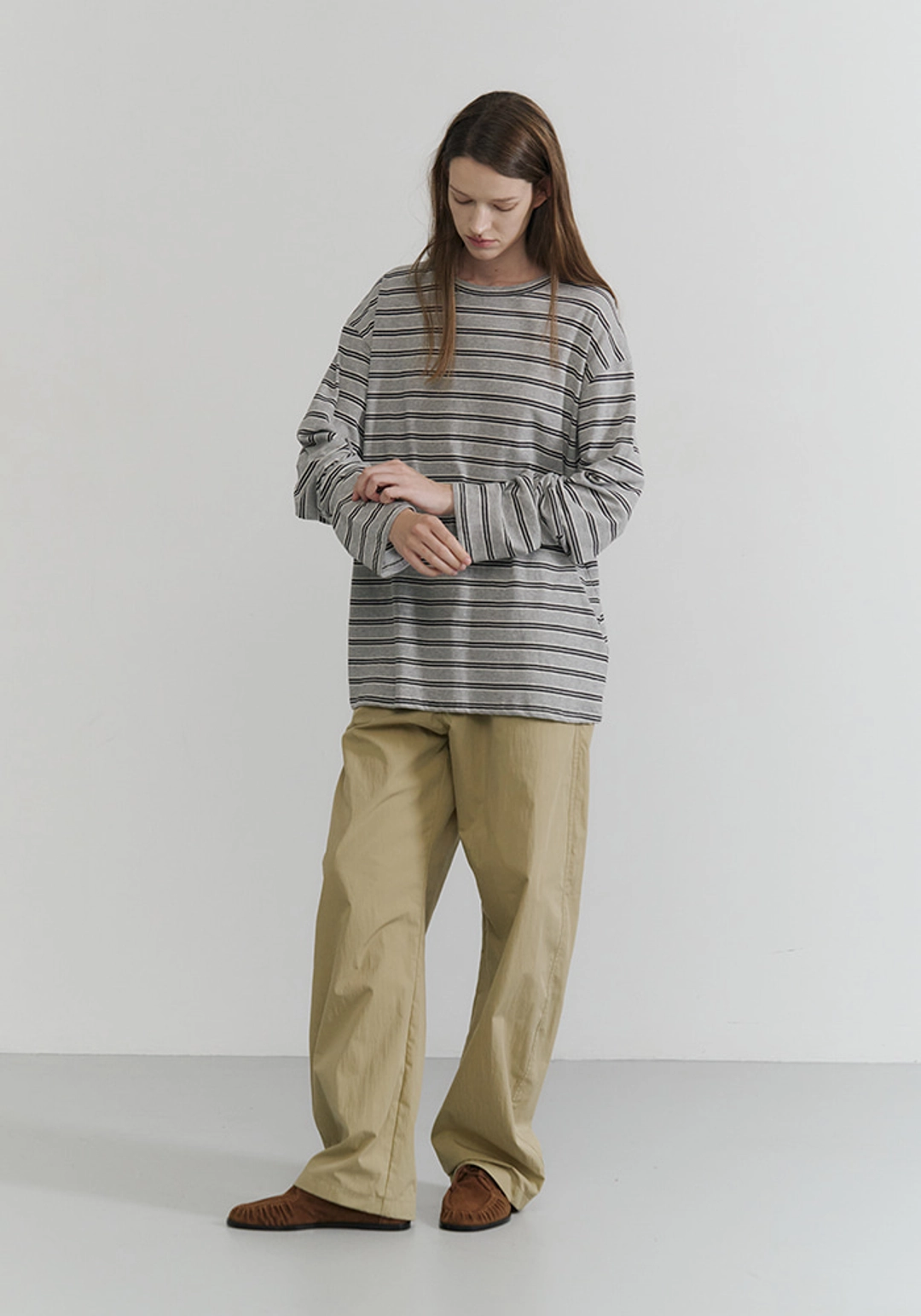 이브세이지 Stripe long sleeve (Grey) 상품 이미지 2