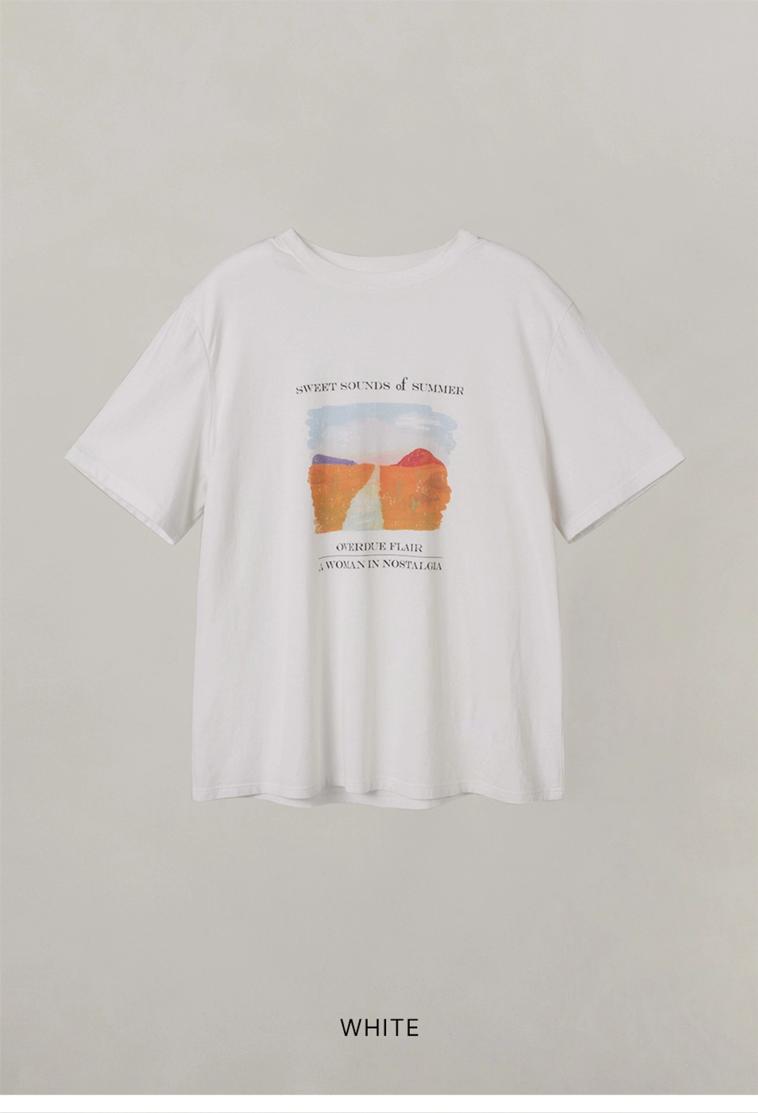 오버듀플레어 SWEET SOUNDS T-SHIRT_WHITE 상품 이미지 3