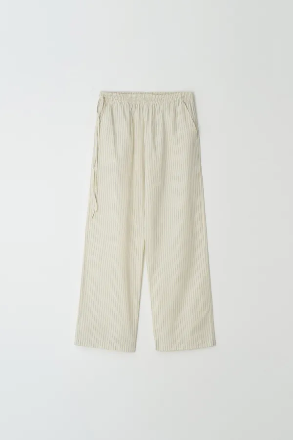 3rd/Essential string pants (Stripe)