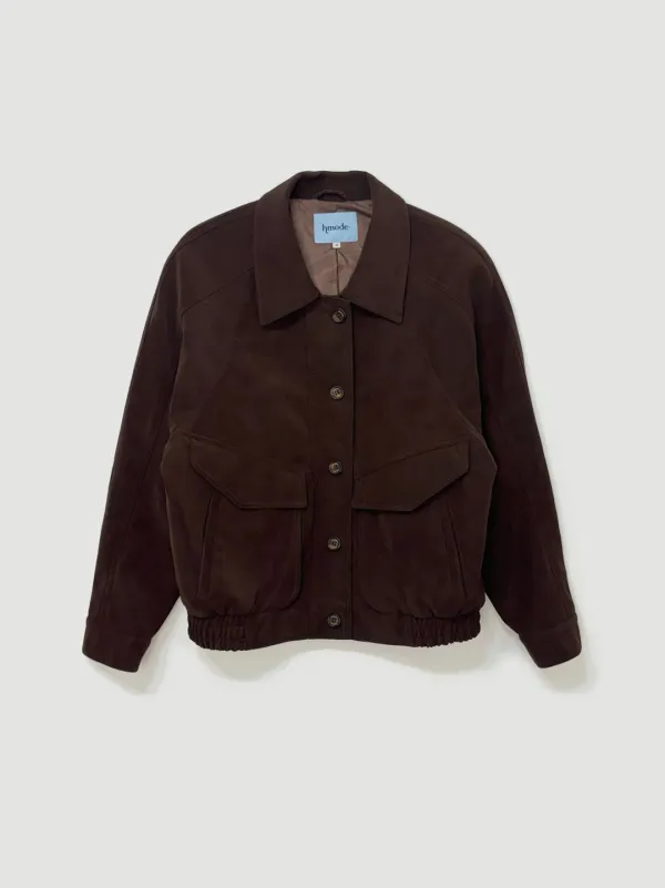 Tom faux leather blouson (매트브라운)