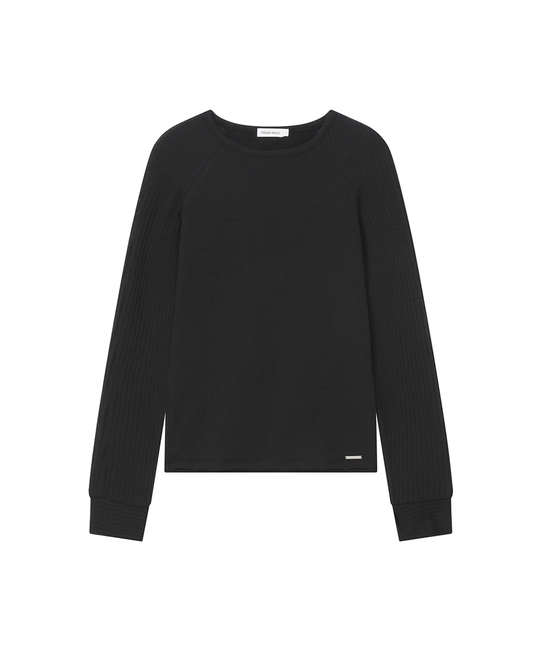 미세키서울 Raglan knit long sleeve BLACK 상품 이미지 1