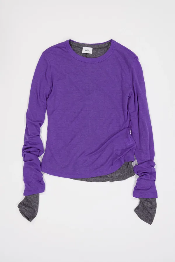 Basic Line Long Sleeves_Purple