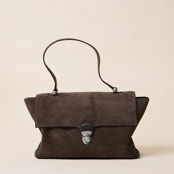 BRIEF BAG_ESPRESSO SUEDE