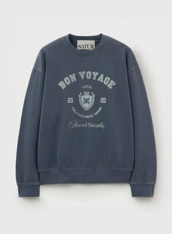 Bon Voyage Dyed Sweatshirt - Navy
