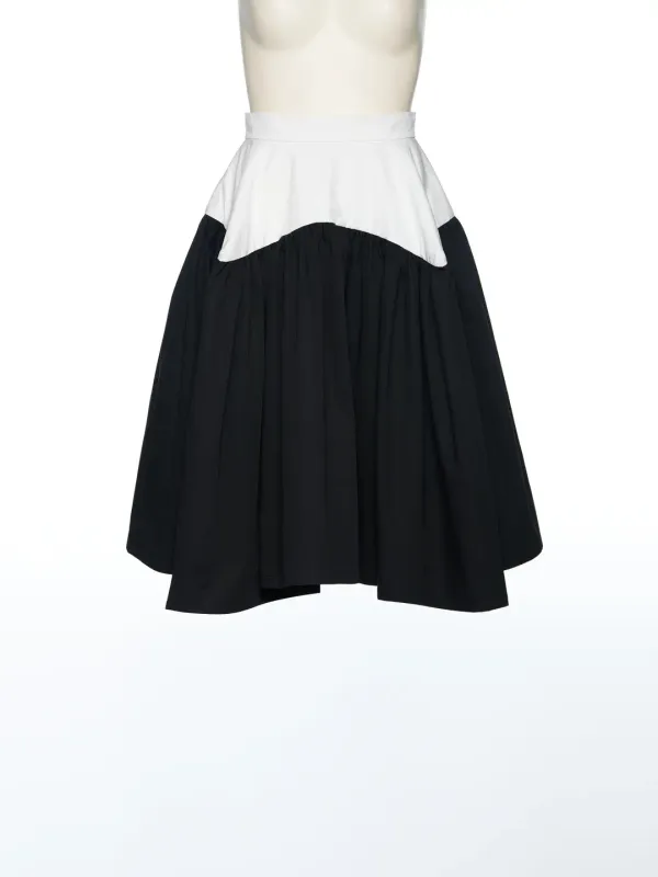 PS25 BLACK SHIRRING BALOON SKIRT