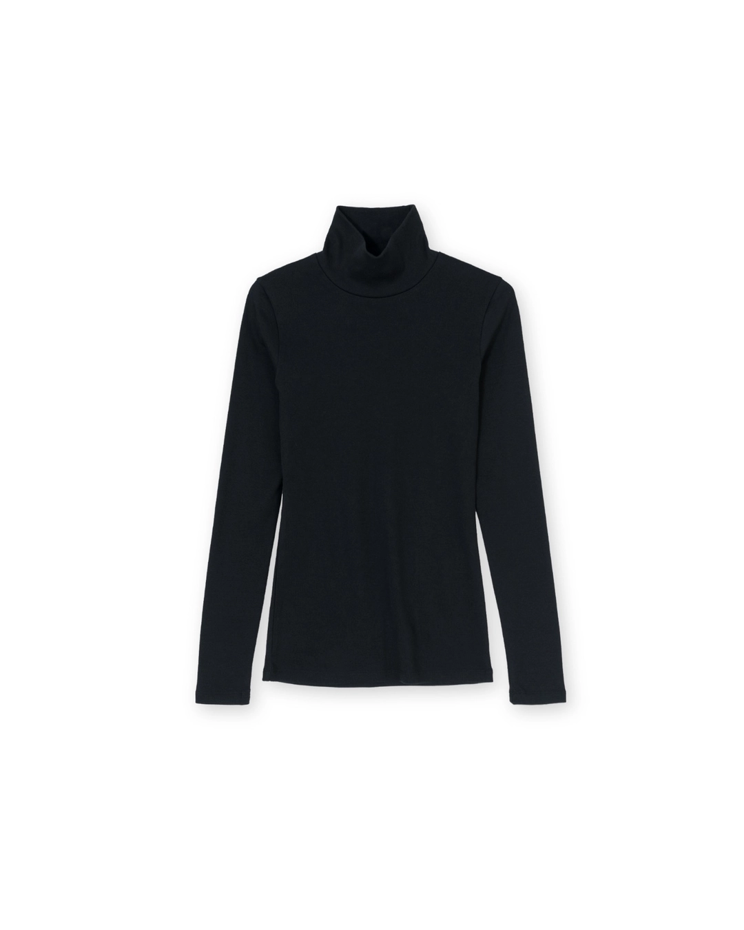 브라운야드 W Giza Cotton Turtle Neck, Black 상품 이미지 3