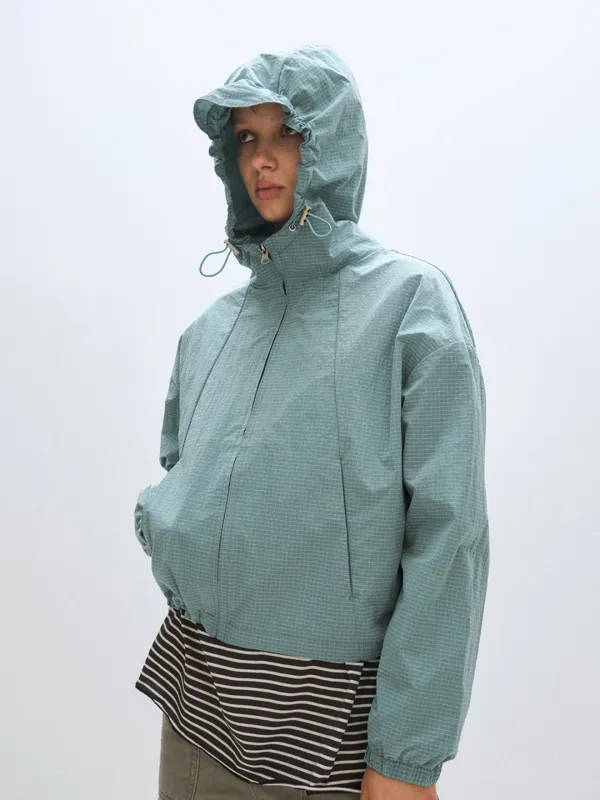 [PLZPROJECT]LIGHT WIND SHELL JACKET, MINT FOG