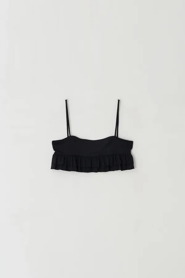 Layered Frilled Bustier (black)
