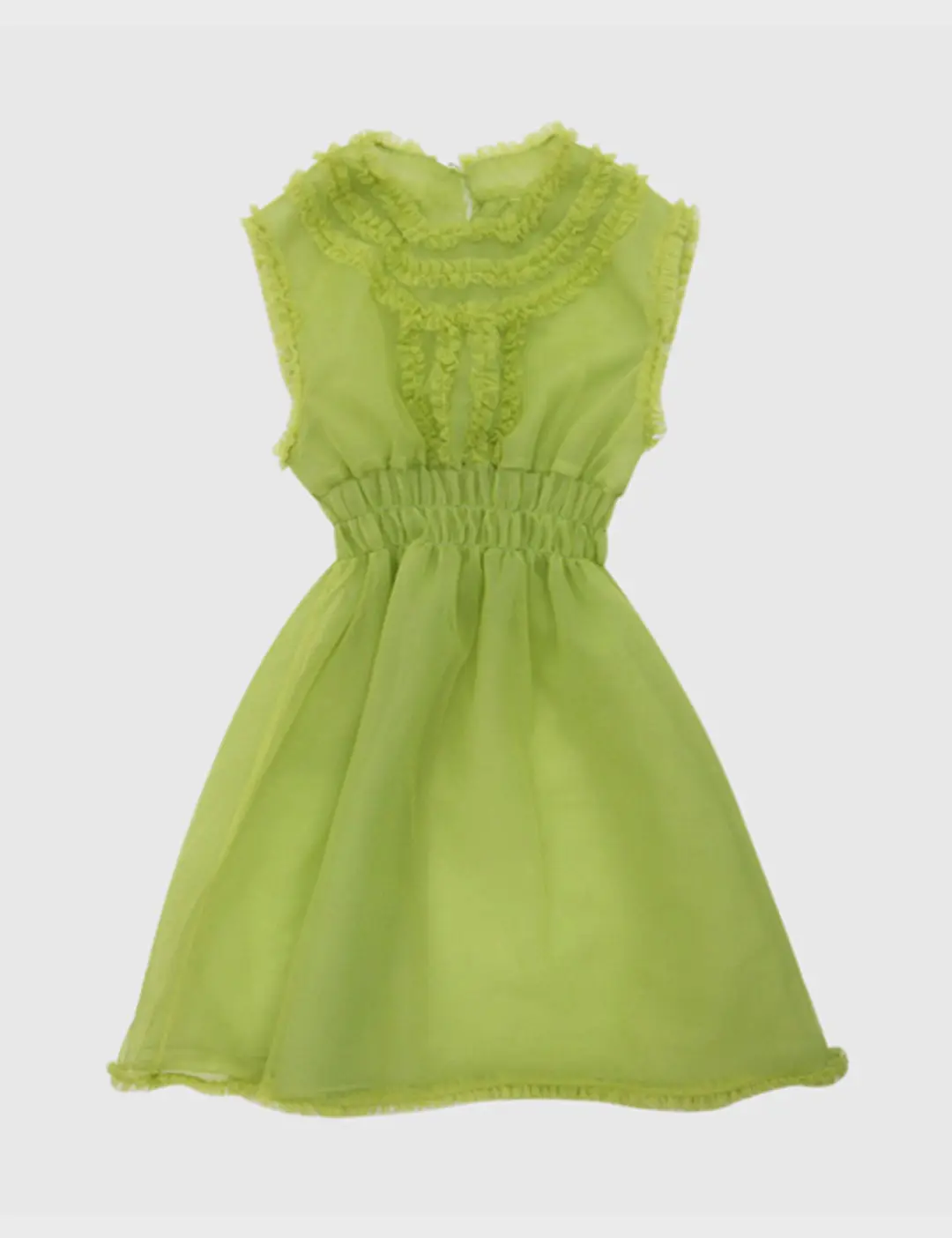 프레클 ruffle mini dress in green 상품 이미지 2