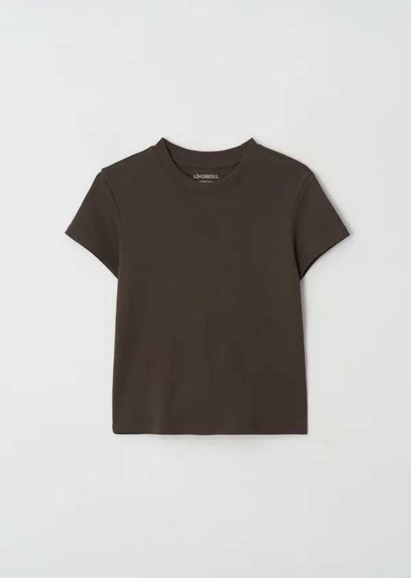 [20%] 1+1 classic cotton round t-shirts-4color