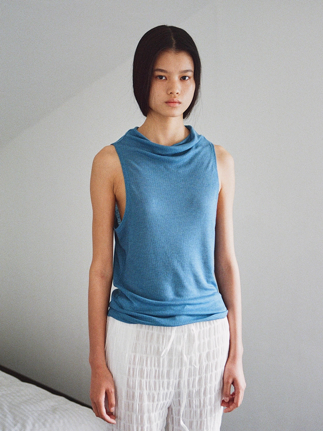 토콜 looseneck sleeveless - blue 상품 이미지 2