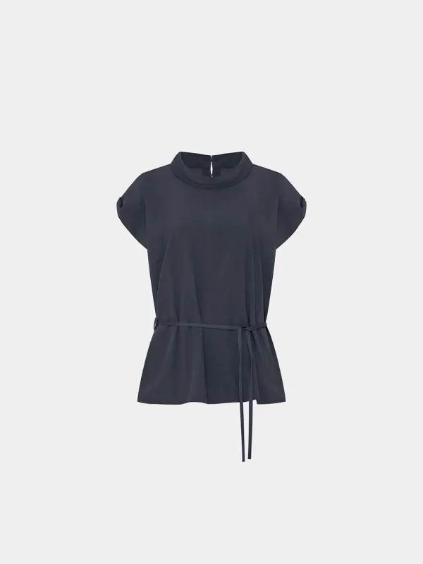 Rubble rayon blended cowl neck BL