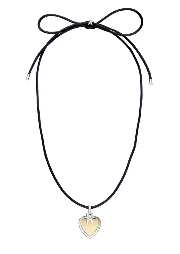 Gold & Silver Heart Pendant