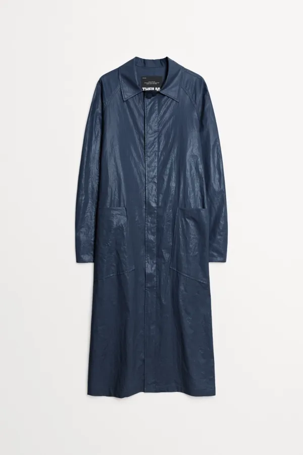 Theron Trench Coat navy