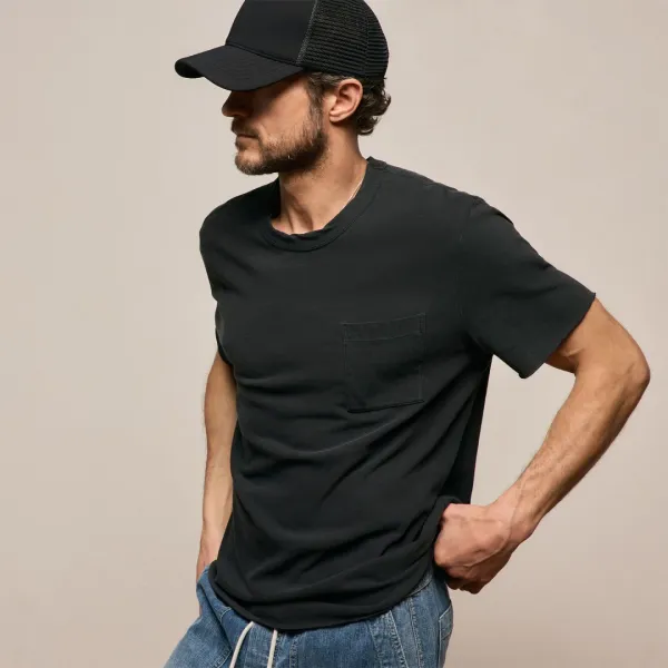 Slub Jersey Pocket Tee - Magma Pigment