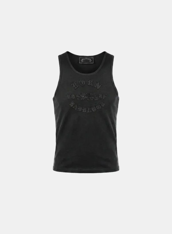 [w-tnk26-019] BORN TO BE Tank - Black