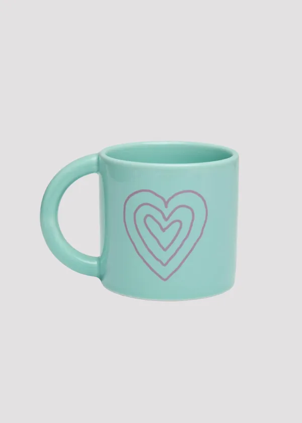 MUG CUP HEART LAYER MINT