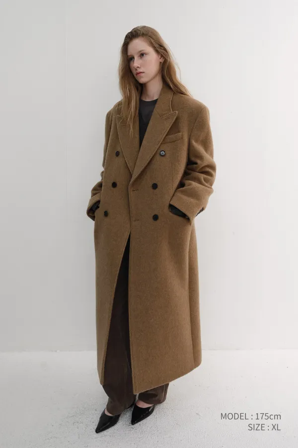 [EARLY ACCESS] UNISEX TAILORED DOUBLE-BREASTED COAT CAMEL_UDCO6D125CM