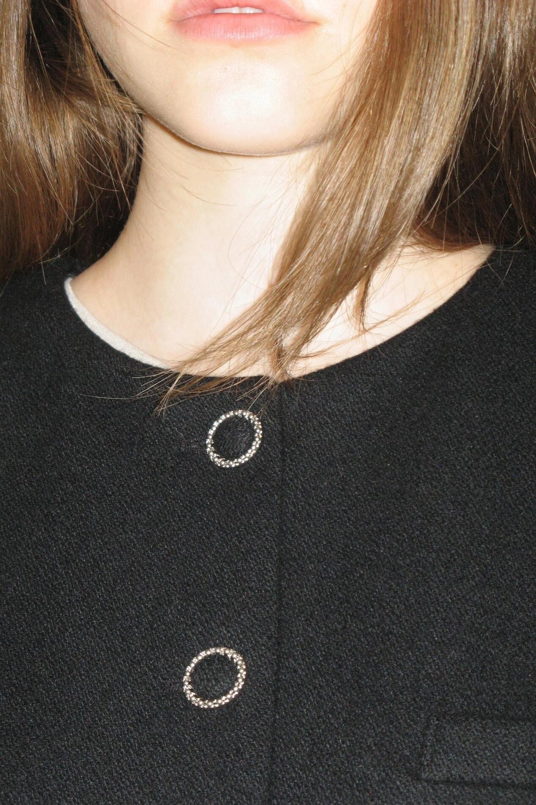 시눈 Melton Tweed Jacket (Black) 상품 이미지 3