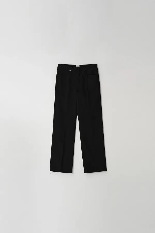 Straight Cotton Denim (black)