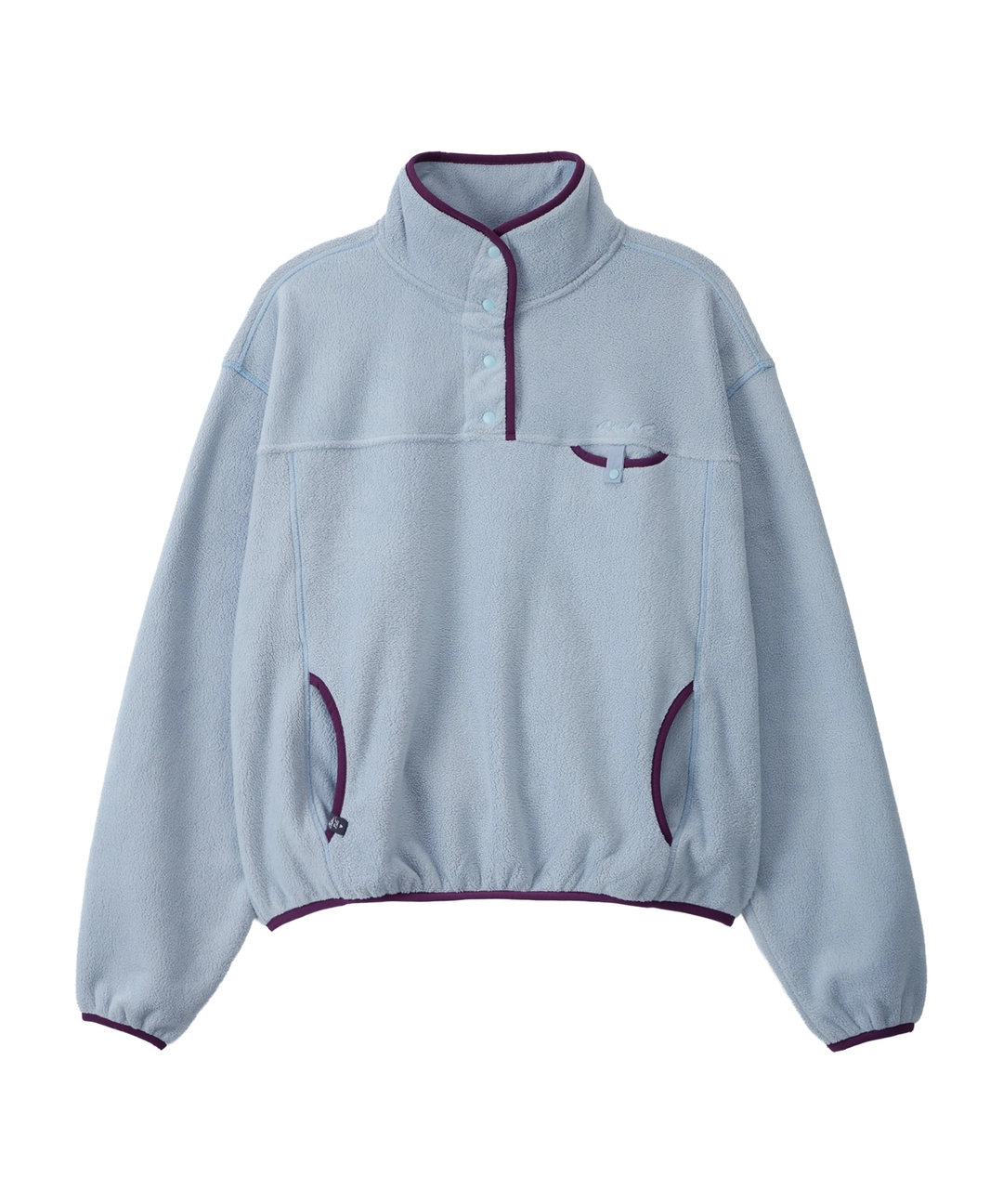 비터셀즈 Wintry Fleece Snap Anorak-Blue Grey 상품 이미지 1